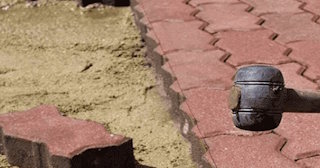 Укладка плитки на песок в Приморско-Ахтарске в октябре