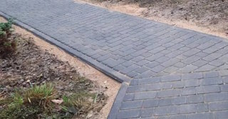 Укладка тротуарной плитки на основание в Приморско-Ахтарске в октябре